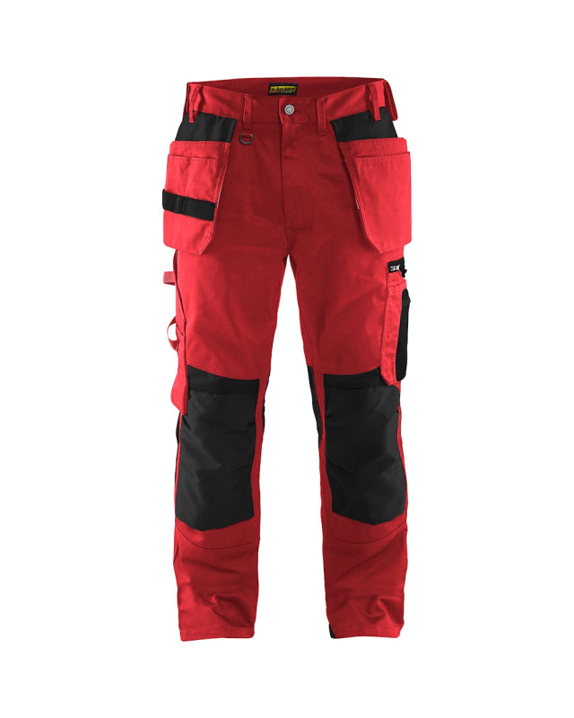 Blåkläder Werkbroek met spijkerzakken 15551860 Rood/Zwart Rood/Zwart