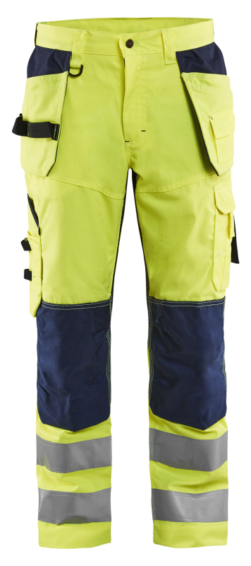 Blåkläder Werkbroek High-Vis met ventilatie 15651811 High-Vis Geel/Marineblauw High Vis Geel/Marineblauw