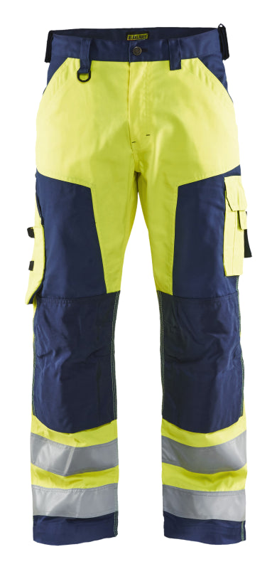 Blåkläder Werkbroek High-Vis zonder spijkerzakken 15661811 High-Vis Geel/Marineblauw High Vis Geel/Marineblauw