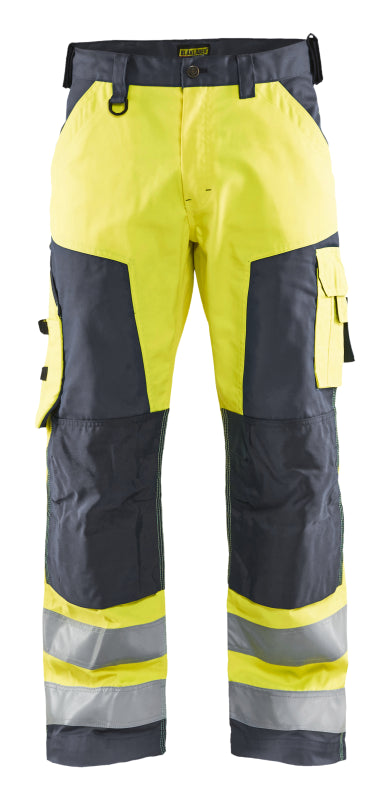 Blåkläder Werkbroek High-Vis zonder spijkerzakken 15661811 High-Vis Geel/Medium Grijs HIgh Vis Geel/Medium Grijs