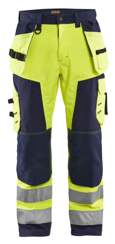 Blåkläder Werkbroek softshell High-Vis 15672517 High-Vis Geel/Marineblauw High Vis Geel/Marineblauw