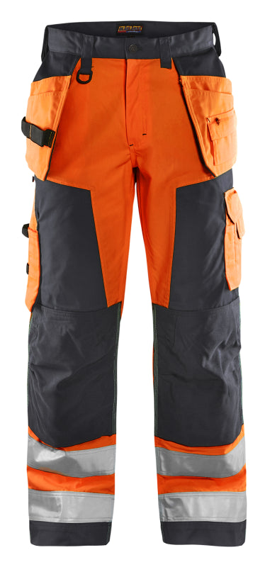 Blåkläder Werkbroek High-Vis 15681811 High-Vis Oranje/Medium Grijs High Vis Oranje/Medium Grijs