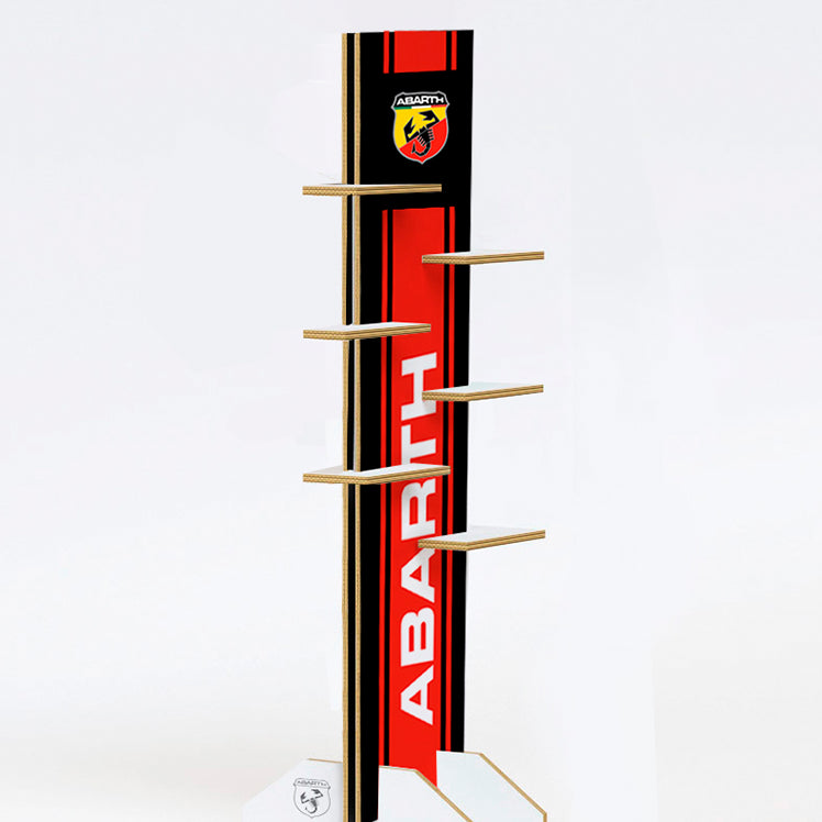 Abarth Display Standaard Zwart/Rood