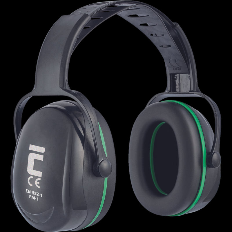 Cerva FM-1 Earmuff Zwart/Groen