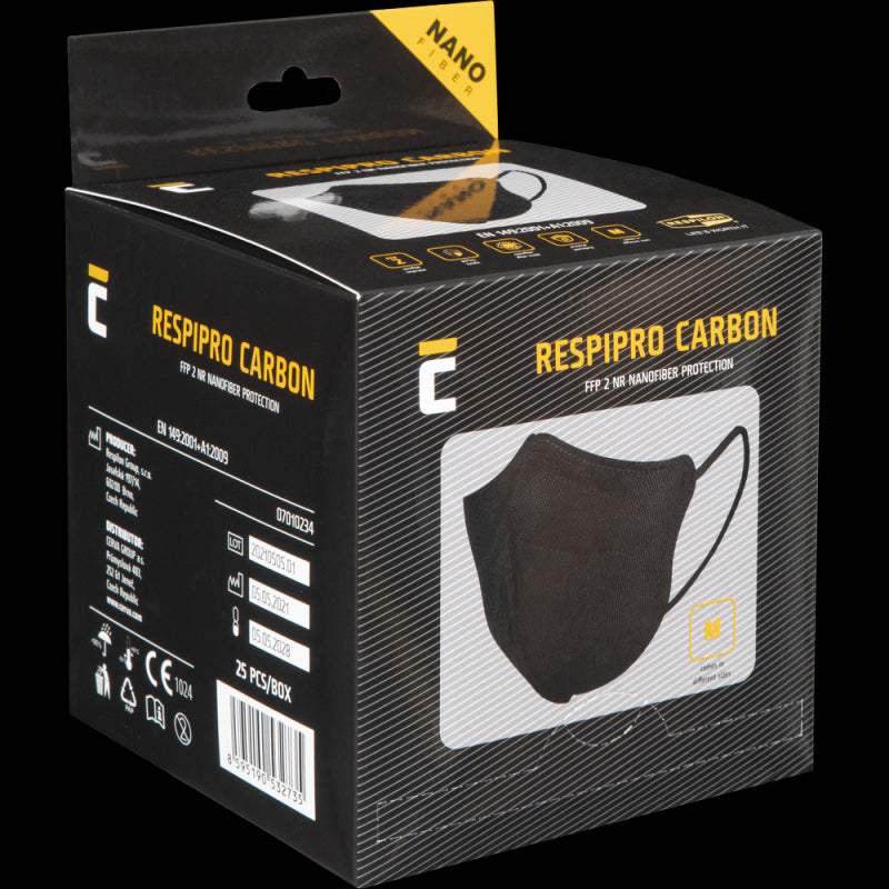 RespiPro Carbon FFP2 25pc respirator Wit