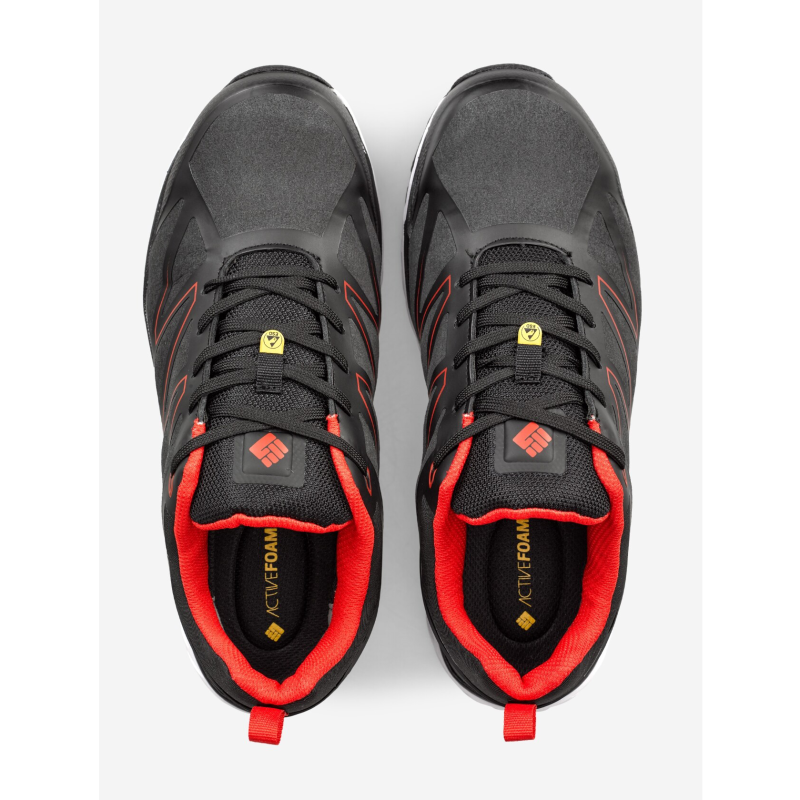 ToWorkFor Lage Sneaker Warmup Rood ESD 8A24-67 S3 Zwart/Rood/Wit