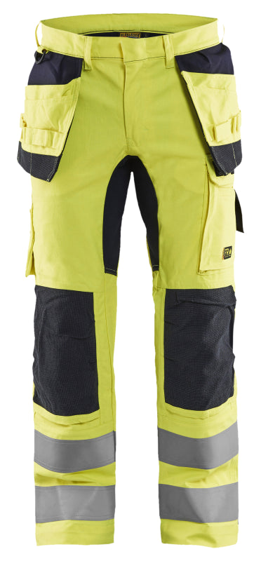 Blåkläder Multinorm werkbroek Inherent met stretch 15871512 High-Vis Geel/Marineblauw High Vis Geel/Marineblauw