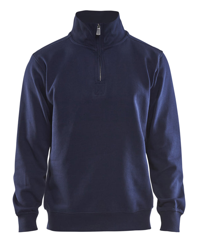 Blåkläder Sweatshirt Jersey 1/2 rits 33651048 Marineblauw Marineblauw