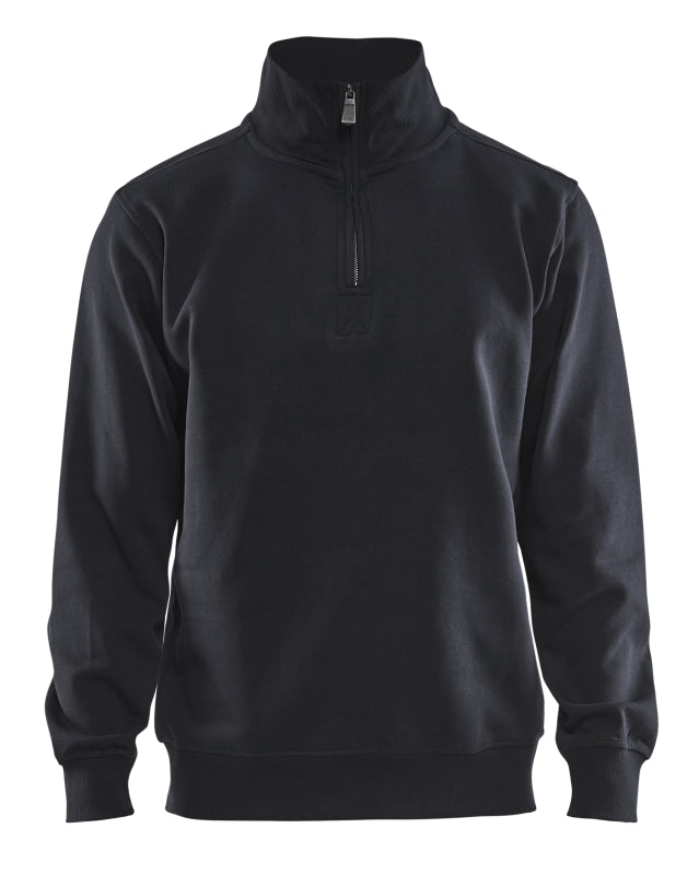 Blåkläder Sweatshirt Jersey 1/2 rits 33651048 Zwart Zwart