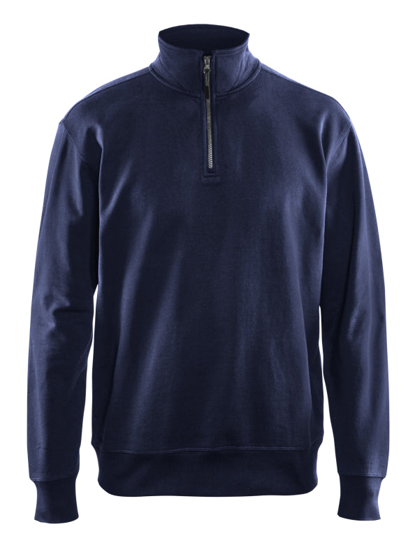 Blåkläder Sweatshirt met halve rits 33691158 Marineblauw Marineblauw