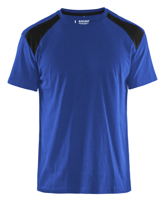 Blåkläder T-Shirt bicolour 33791042 Korenblauw/Zwart Korenblauw/Zwart