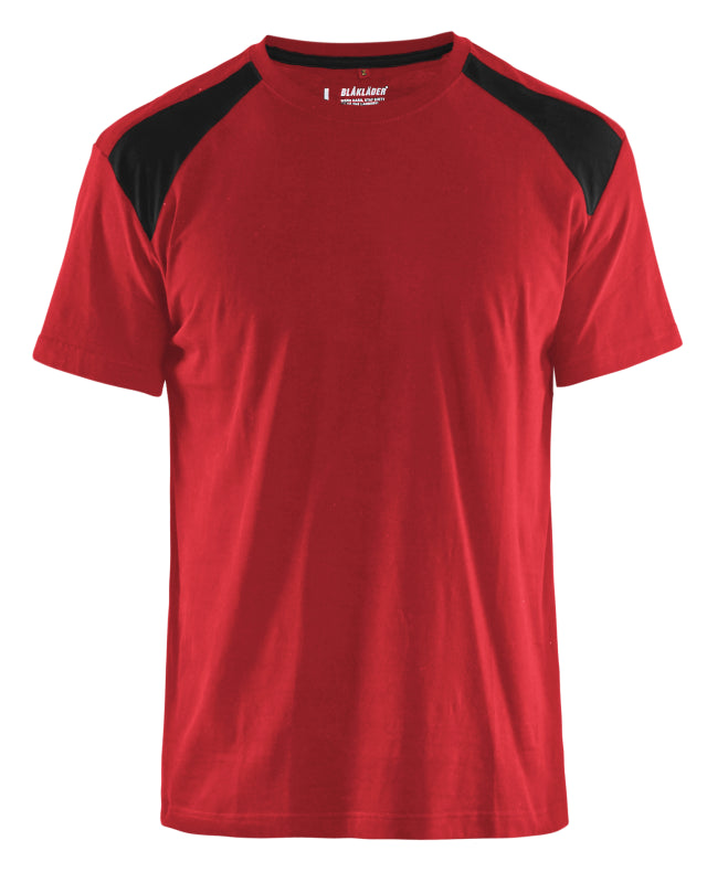 Blåkläder T-Shirt bicolour 33791042 Rood/Zwart Rood/Zwart