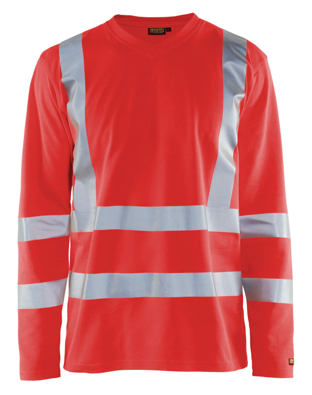 Blåkläder UV-T-Shirt High-Vis lange mouw UPF 40+ UV 33811070 High-Vis Rood High-Vis Rood