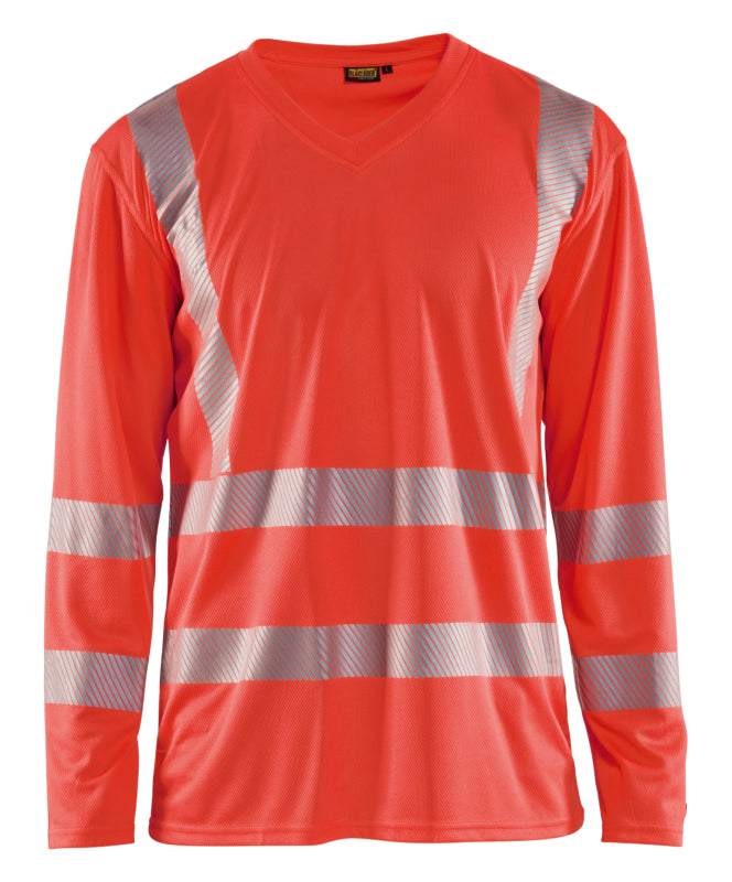 Blåkläder UV-T-Shirt lange mouw High-Vis 33851013 High-Vis Rood High-Vis Rood