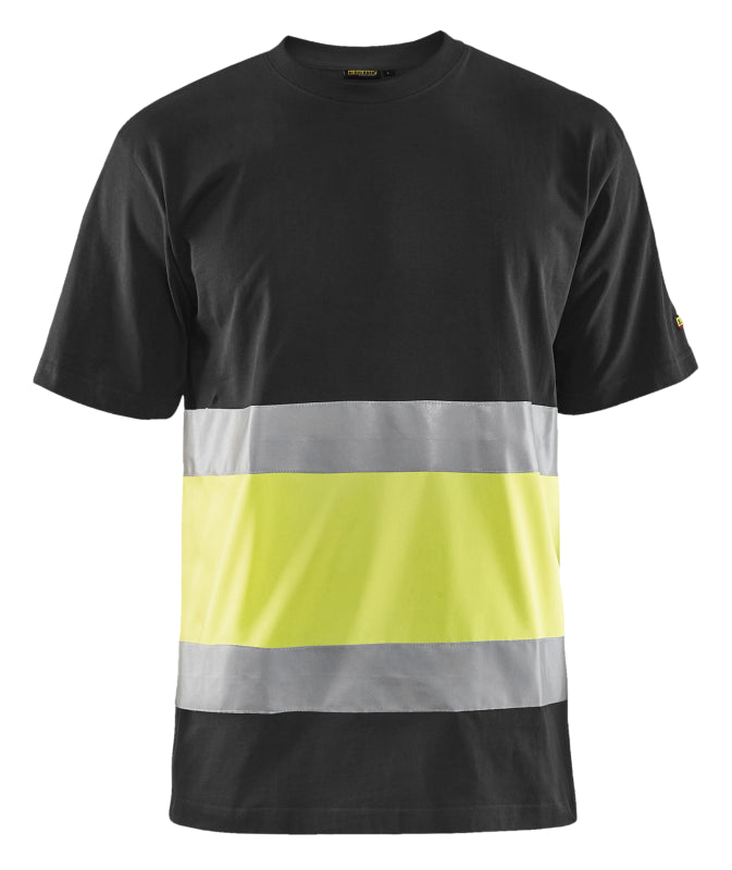 Blåkläder T-Shirt High-Vis 33871030 Zwart/High-Vis Geel Zwart/High-Vis Geel