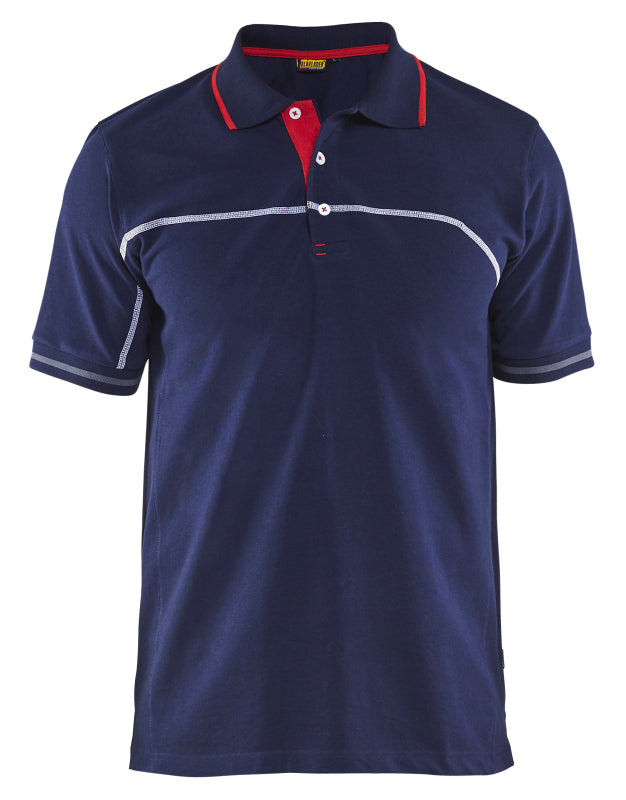 Blåkläder Poloshirt 33891050 Marineblauw/Rood Marineblauw/Rood