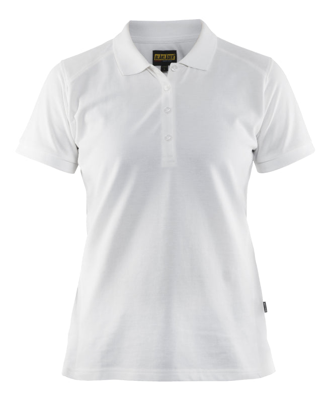 Blåkläder Dames poloshirt piqué 33901050 Wit Wit