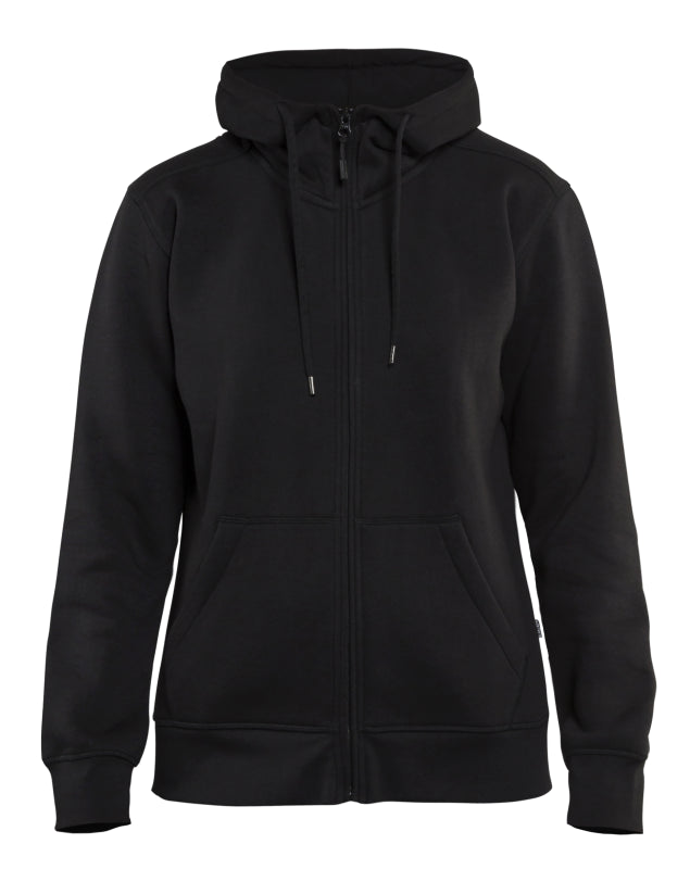 Blåkläder Dames hoodie met rits 33951048 Zwart Zwart