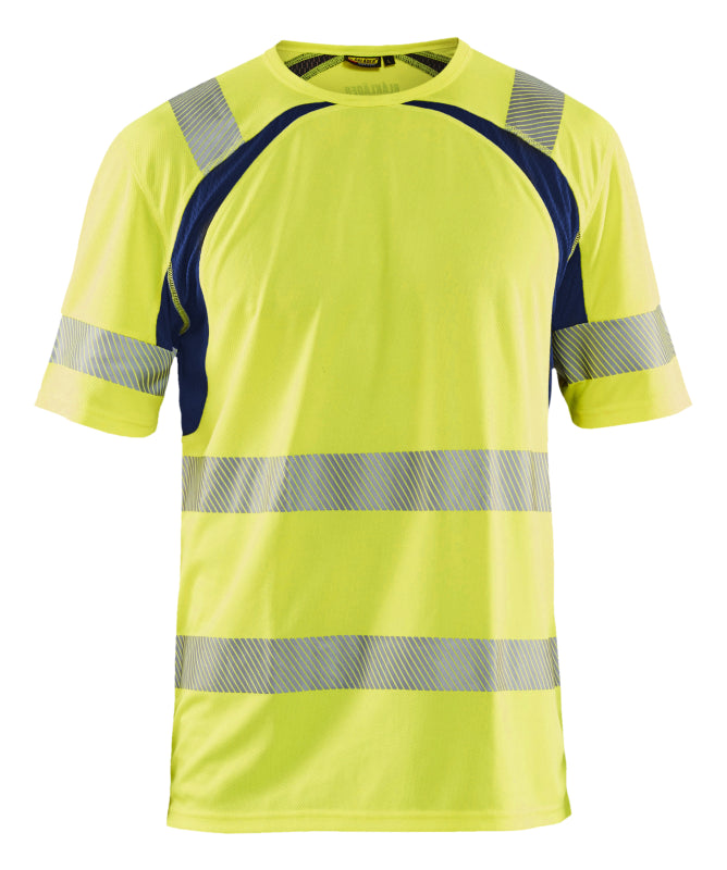 Blåkläder UV-T-Shirt High-Vis 33971013 High-Vis Geel/Marineblauw High-Vis Geel/Marineblauw