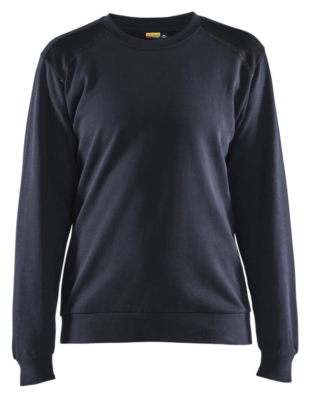 Blåkläder Sweatshirt bicolour Dames 34081158 Donker marineblauw/Zwart Donker marineblauw/Zwart