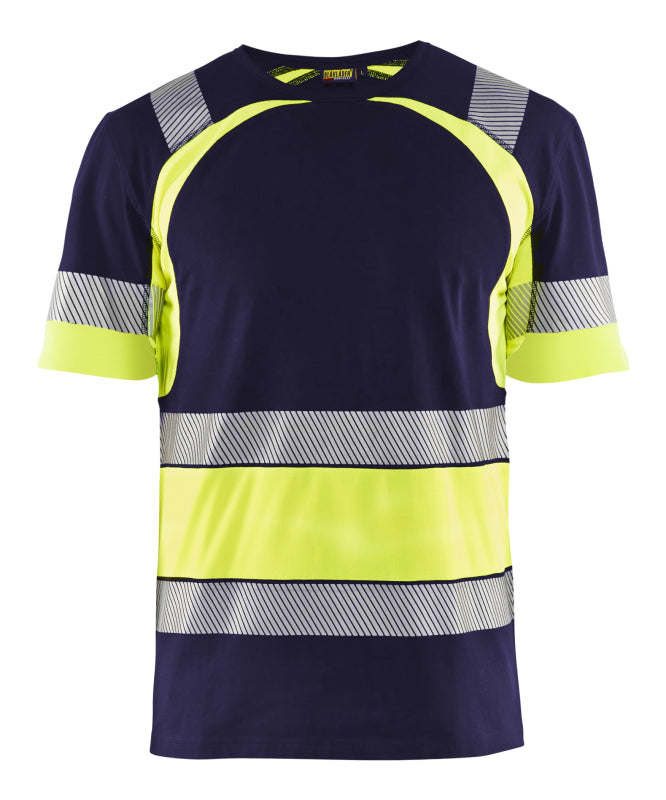 Blåkläder T-Shirt High-Vis 34211030 Marine/High-Vis Geel Marine/High-Vis Geel