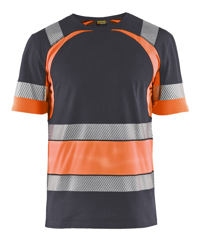 Blåkläder T-Shirt High-Vis 34211030 Medium Grijs/ High-Vis Oranje Medium Grijs/ High-Vis Oranje