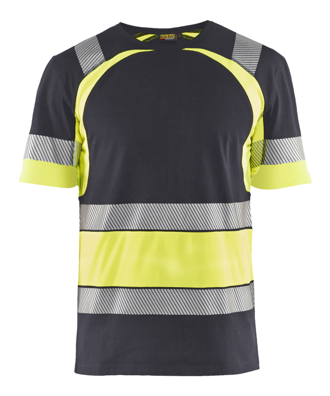 Blåkläder T-Shirt High-Vis 34211030 Medium Grijs/High-Vis Geel Medium Grijs/High-Vis Geel