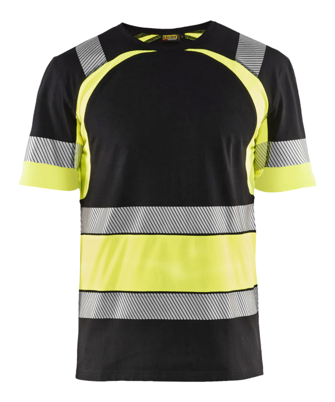 Blåkläder T-Shirt High-Vis 34211030 Zwart/High-Vis Geel Zwart/High-Vis Geel