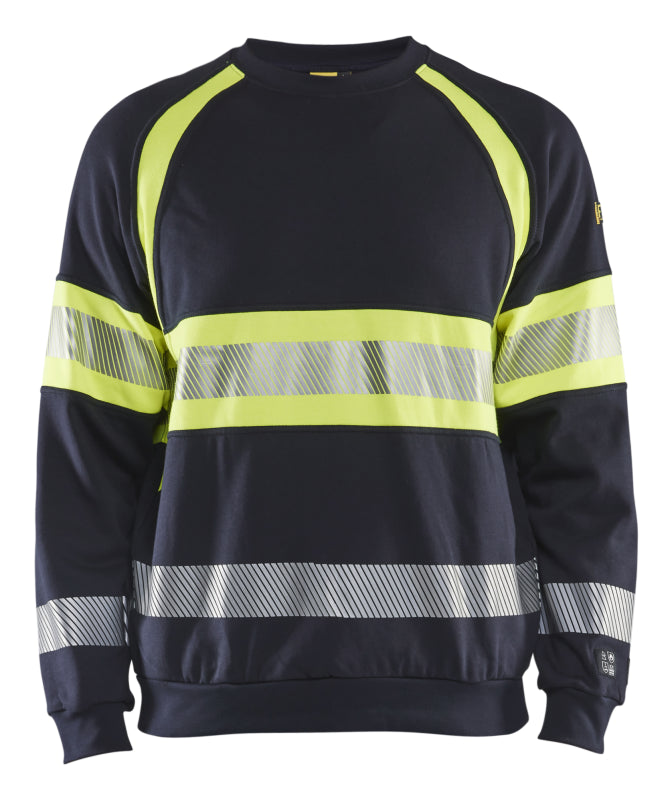 Blåkläder Multinorm Sweatshirt 34591762 Marine/High-Vis Geel Marine/High-Vis Geel