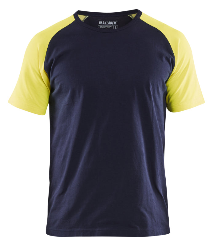 Blåkläder T-Shirt 35151030 Marine/High-Vis Geel Marine/High-Vis Geel