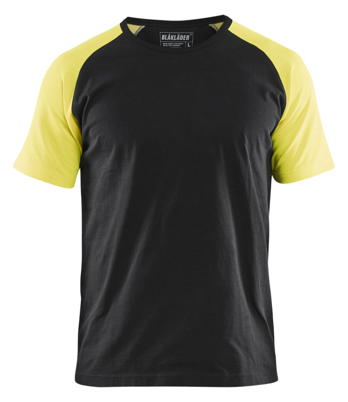 Blåkläder T-Shirt 35151030 Zwart/High-Vis Geel Zwart/High-Vis Geel