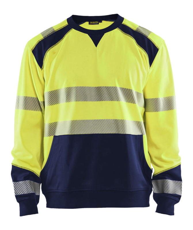 Blåkläder Sweatshirt High-Vis 35412528 High-Vis Geel/Marineblauw High-Vis Geel/Marineblauw