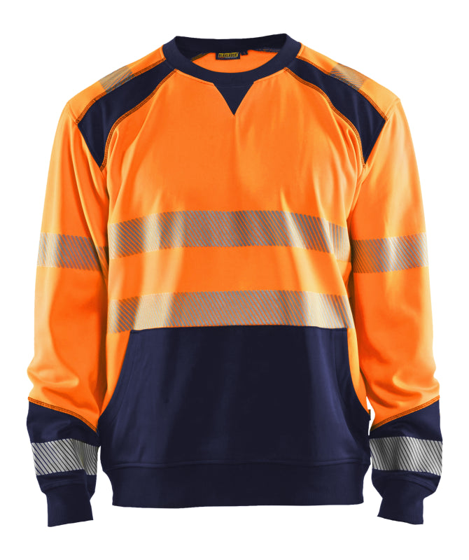 Blåkläder Sweatshirt High-Vis 35412528 High-Vis Oranje/Marineblauw High-Vis Oranje/Marineblauw