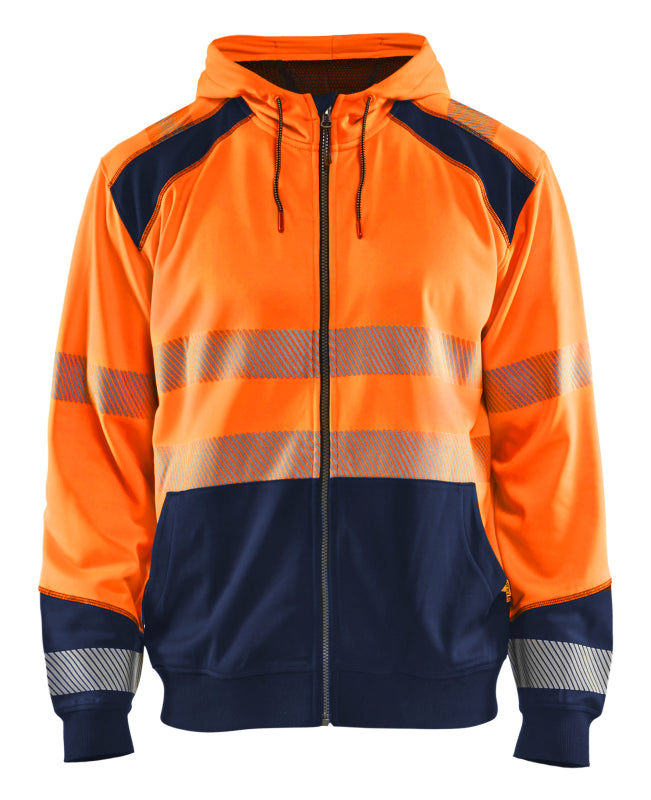 Blåkläder Hooded Sweatshirt High-Vis 35462528 High-Vis Oranje/Marineblauw High-Vis Oranje/Marineblauw