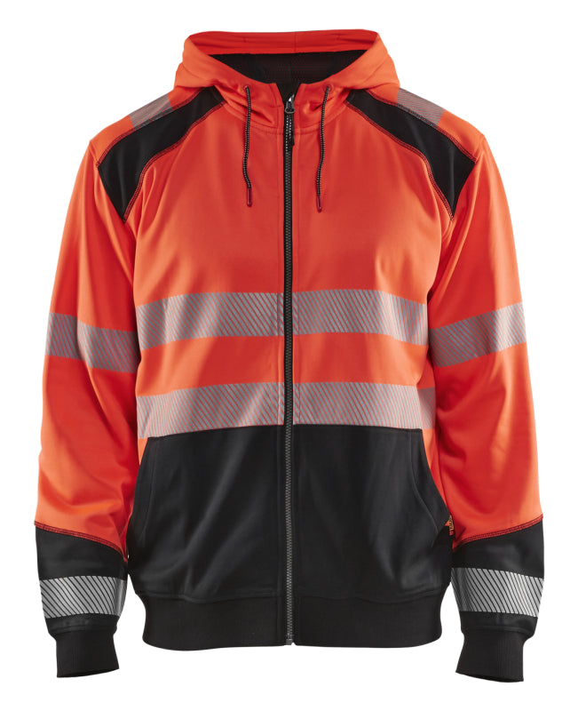 Blåkläder Hooded Sweatshirt High-Vis 35462528 High-Vis Rood/Zwart High-Vis Rood/Zwart