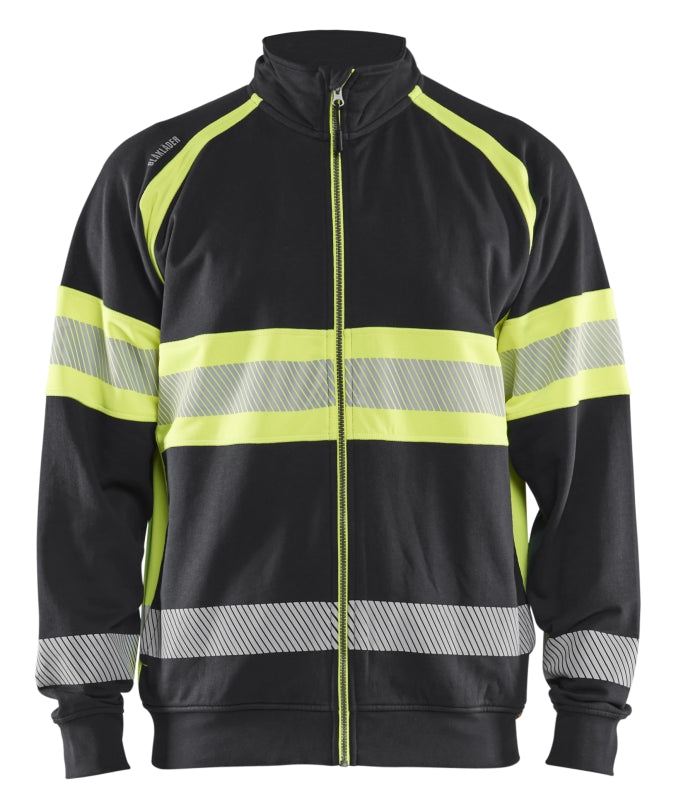 Blåkläder High-Vis sweater 35511158 Zwart/High-Vis Geel Zwart/High-Vis Geel