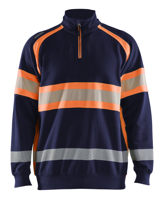 Blåkläder High-Vis Sweater 35531158 Marineblauw/Oranje Marineblauw/Oranje