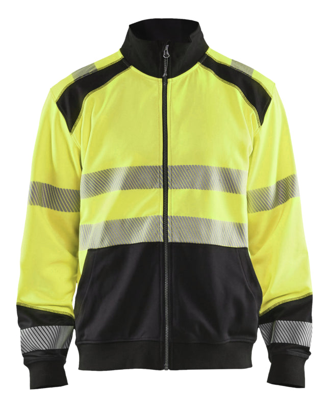 Blåkläder Sweatshirt hele rits High-Vis 35582528 High-Vis Geel/Zwart High-Vis Geel/Zwart