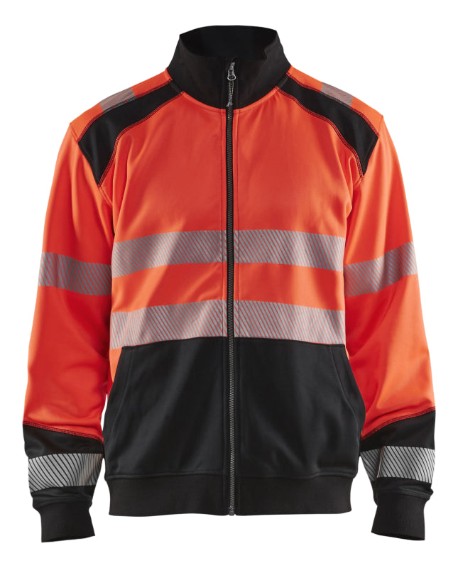 Blåkläder Sweatshirt hele rits High-Vis 35582528 High-Vis Rood/Zwart High-Vis Rood/Zwart