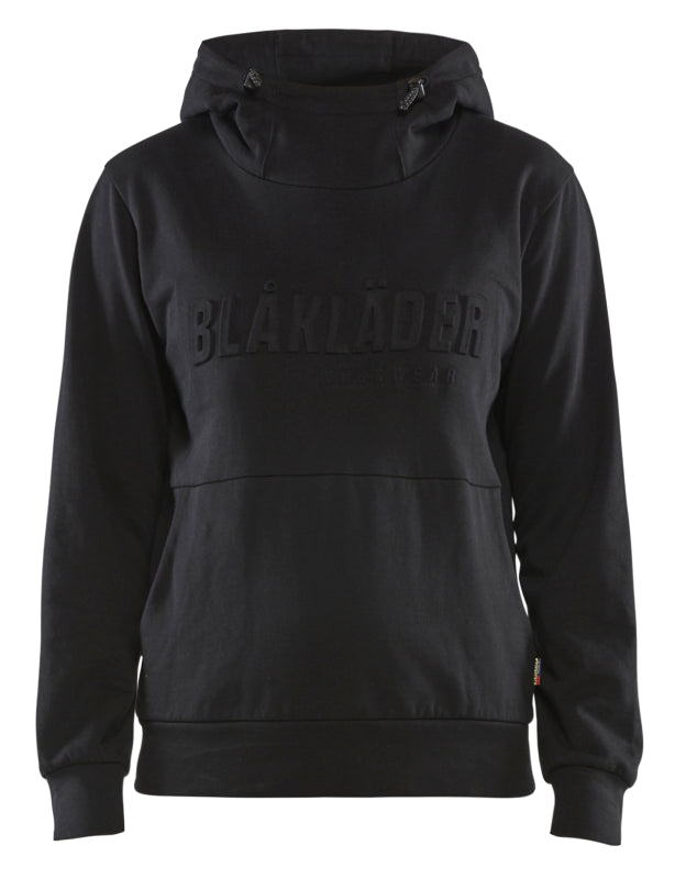 Blåkläder Dames hoodie 3D 35601158 Zwart Zwart