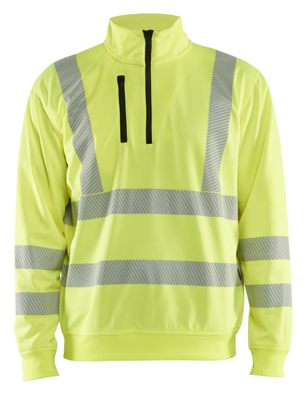 Blåkläder High-Vis Sweatshirt halve rits 35642538 High-Vis Geel High-Vis Geel