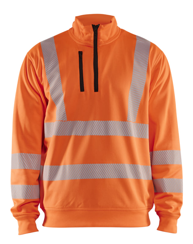 Blåkläder High-Vis Sweatshirt halve rits 35642538 High-Vis Oranje High-Vis Oranje