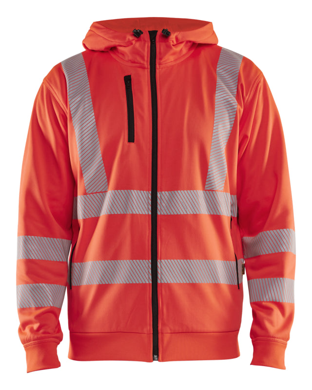 Blåkläder High-Vis Hoodie met rits 35652538 High-Vis Rood High-Vis Rood