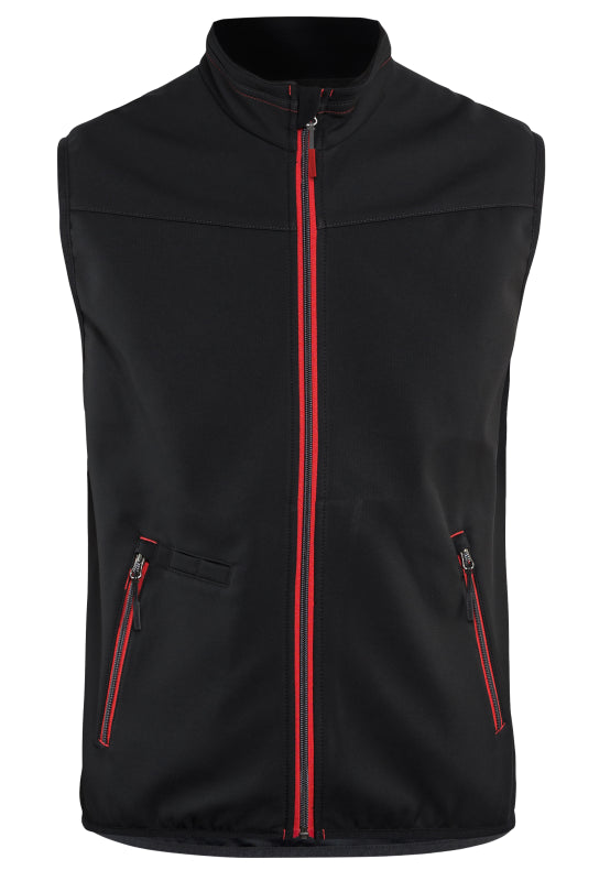 Blåkläder Softshell bodywarmer 38502516 Zwart/Rood Zwart/Rood