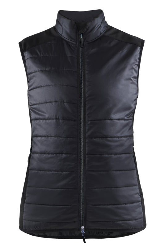 Blåkläder Dames bodywarmer gevoerd 38642030 Zwart/Donkergrijs Zwart/Donkergrijs