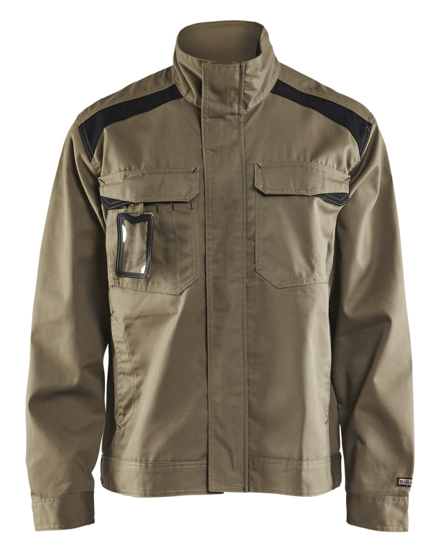 Blåkläder Industriejack. Ongevoerd 40541800 Khaki/Zwart Khaki/Zwart