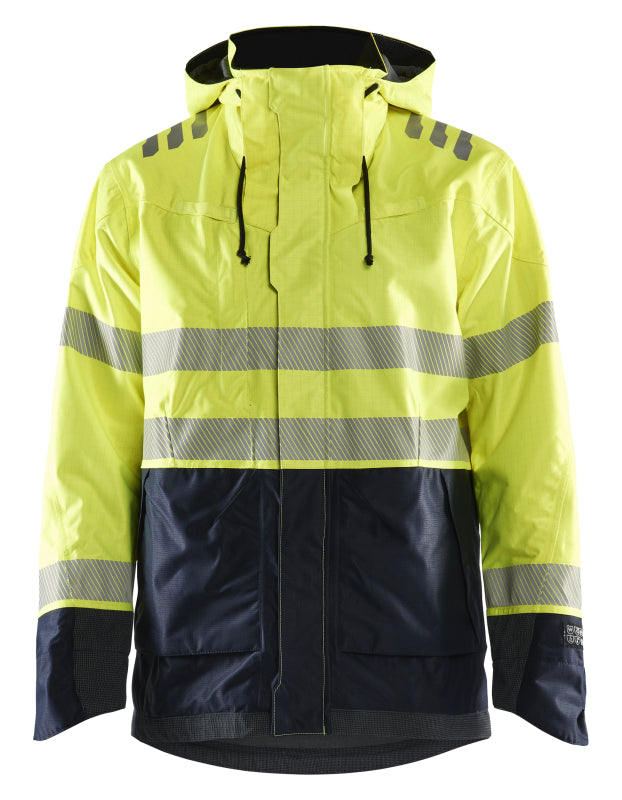 Blåkläder Multinorm shelljack 40881532 High-Vis Geel/Marineblauw High-Vis Geel/Marineblauw