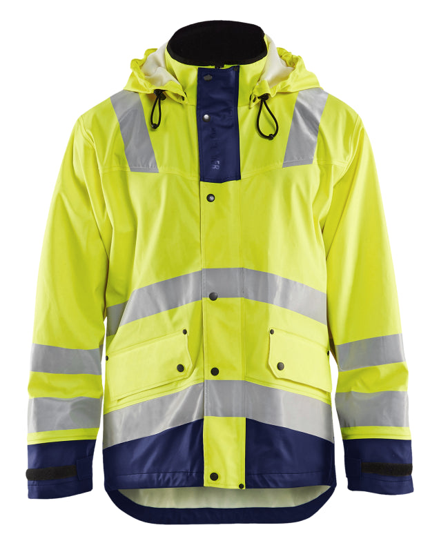 Blåkläder Regenjas High-Vis LEVEL 2 43022003 High-Vis Geel/Marineblauw High-Vis Geel/Marineblauw