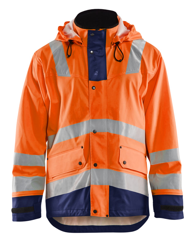 Blåkläder Regenjas High-Vis LEVEL 2 43022003 High-Vis Oranje/Marineblauw High-Vis Oranje/Marineblauw