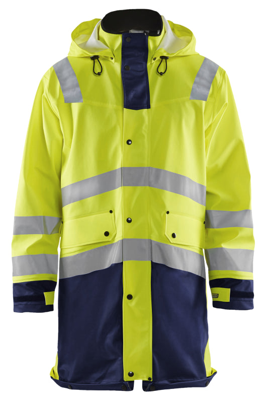 Blåkläder Regenjas High-Vis LEVEL 2 43062003 High-Vis Geel/Marineblauw High-Vis Geel/Marineblauw